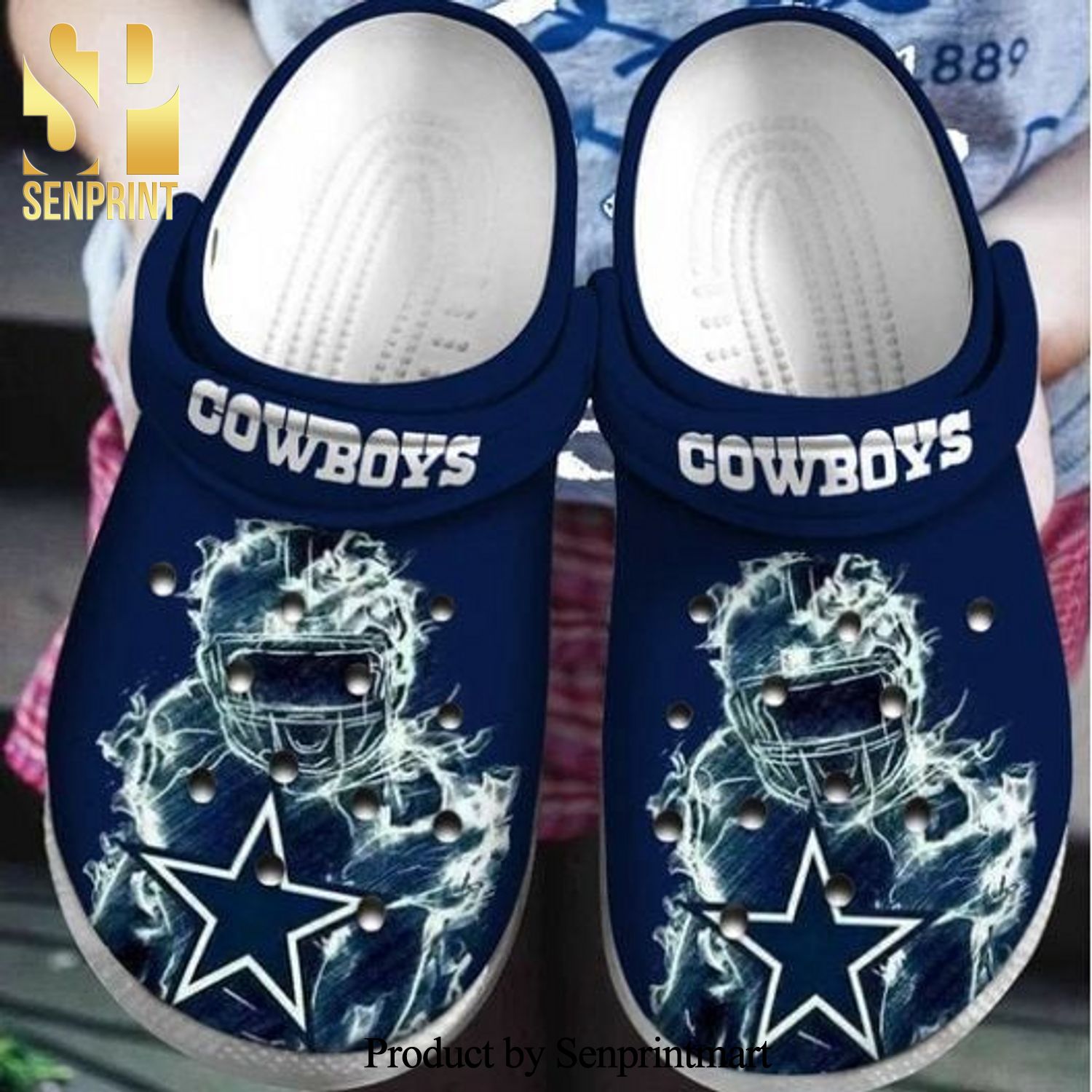 Dallas Cowboys Nfl For Gift Fan 2 Full Printed Crocs Classic