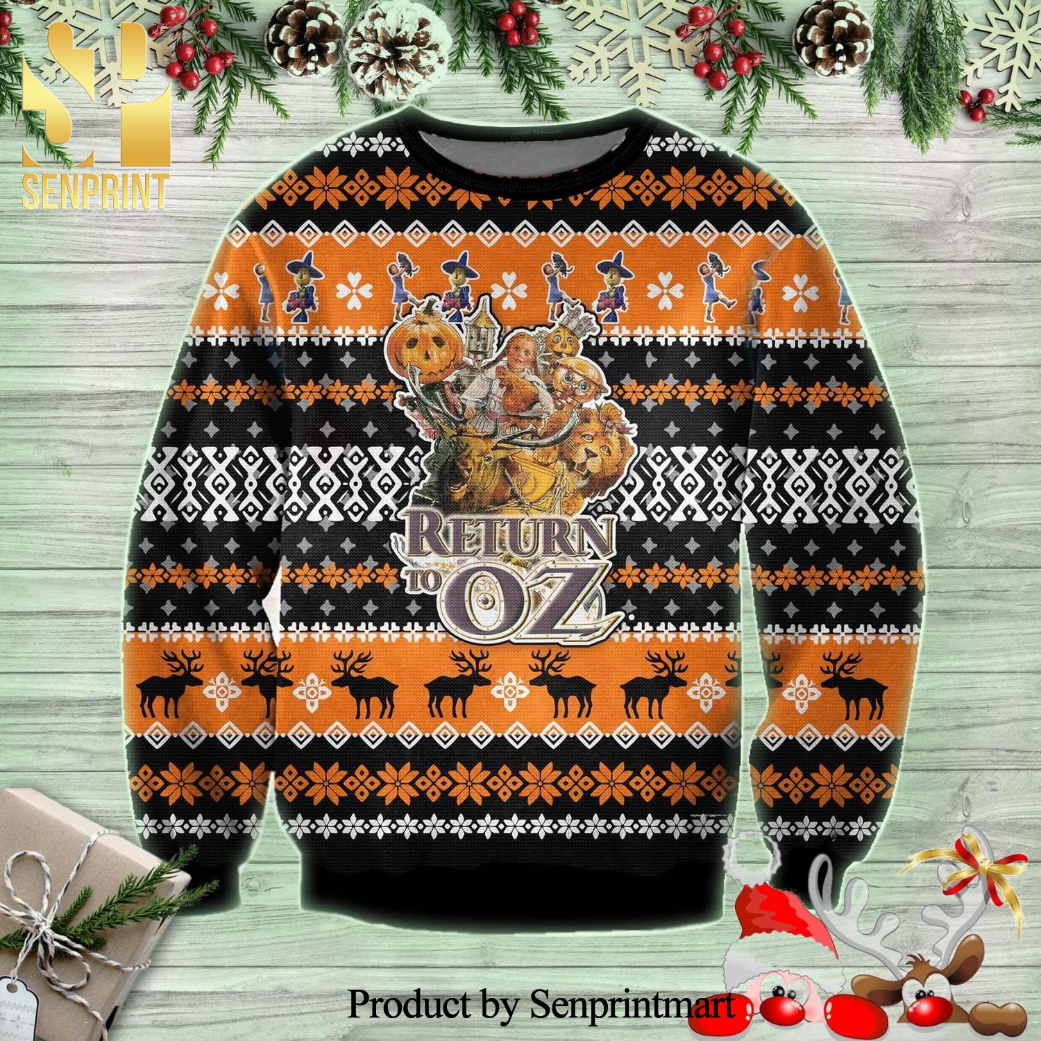 Return To Oz Disney Knitted Ugly Christmas Sweater