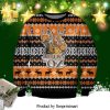 Ric Flair Woooo – Is How I Say Merry Christmas Snowflake Pattern Knitted Ugly Christmas Sweater – Green