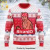 Santa Dabbing Poster Knitted Ugly Christmas Sweater