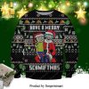 Rick And Morty Time For A Beer Knitted Ugly Christmas Sweater