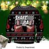 Ricky Bobby And Cal Naughton Jr Talladega Nights The Ballad of Ricky Bobby Shake And Bake Knitted Ugly Christmas Sweater