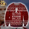 Ricky Bobby Happy Birthday Sweet Little 8 Pound Baby Jesus Knitted Ugly Christmas Sweater – Red