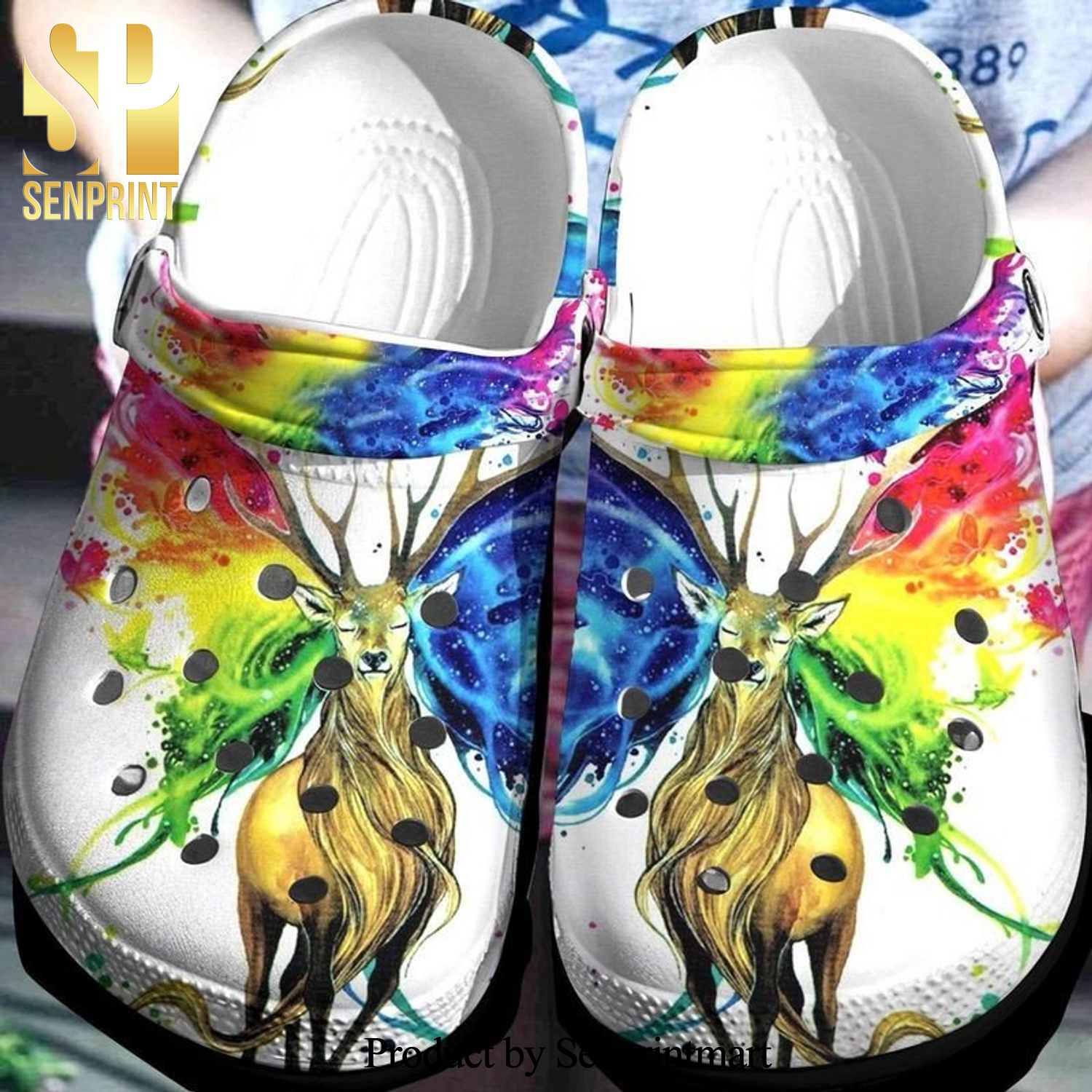 Deer Color Collection 3D Crocs Crocband Clog