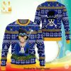 Saber Fate Zero Manga Anime Argyle Pattern Knitted Ugly Christmas Sweater