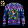 Sailor Jerry Spiced Rum Snowflake and Reindeer Knitted Ugly Christmas Sweater