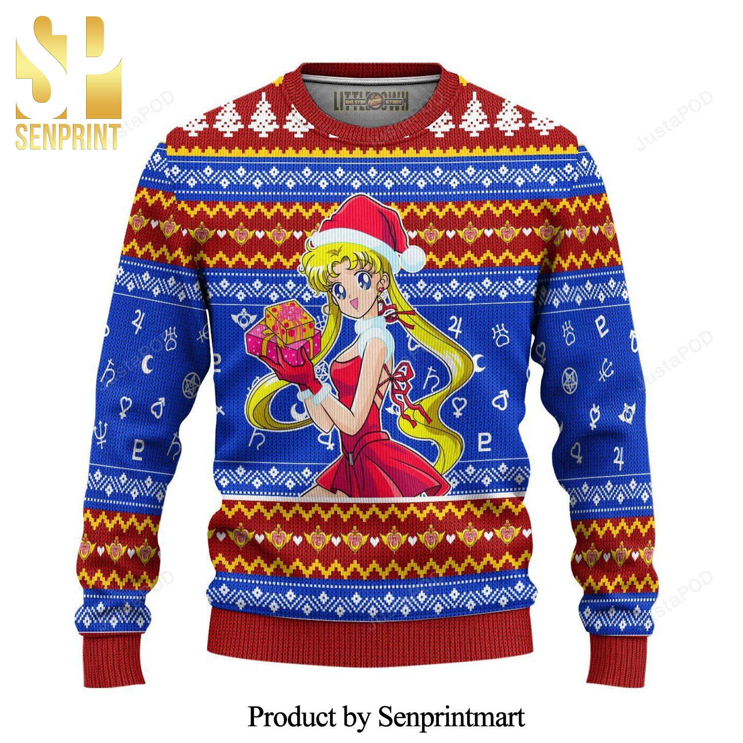 Sailor Moon Manga Anime Knitted Ugly Christmas Sweater