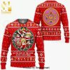 Sailor Moon Snowflake And Pine Tree Knitted Ugly Christmas Sweater