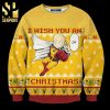 Rick And Morty Tis The Season Premium Knitted Ugly Christmas Sweater – Orange