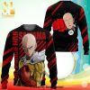 Saitama OK One Punch Man Manga Anime Premium Knitted Ugly Christmas Sweater