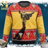 Robin Hood Cartoon Golly What A Day Knitted Ugly Christmas Sweater