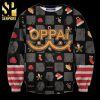 Saitamas Face One-Punch Man Manga Anime Knitted Ugly Christmas Sweater