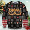 Saitamas Face One Punch Man Oppa Knitted Ugly Christmas Sweater