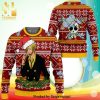 Sanford And Son Salvage How About 5 Cross Your Lips Snowflake Pattern Knitted Ugly Christmas Sweater – Black