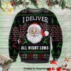 Santa Dabbing Poster Knitted Ugly Christmas Sweater