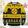 Santa Dribble Basketball Knitted Ugly Christmas Sweater Custom Sweatshirt Apparel