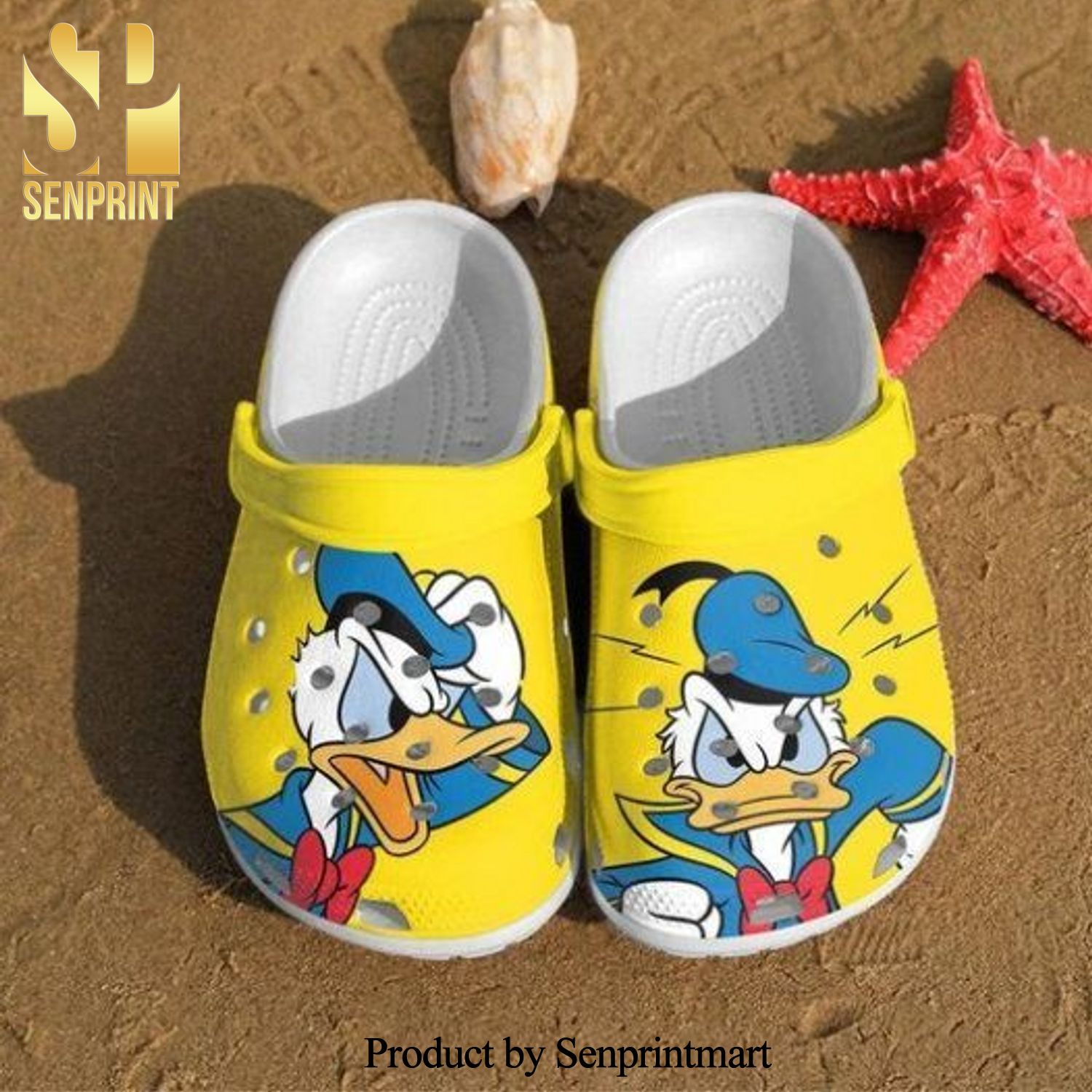 Donald Duck All Over Printed Crocs Crocband