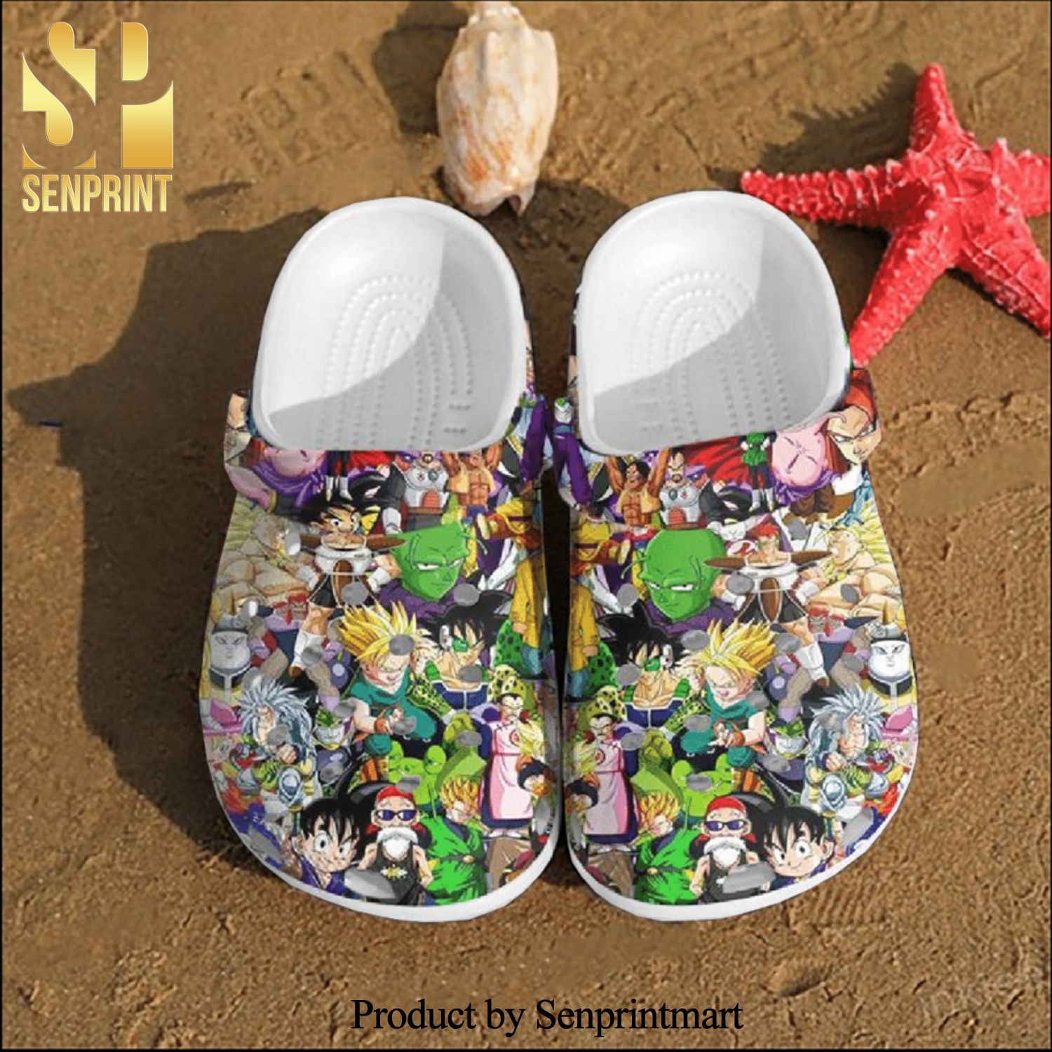 Dragon Ball Pattern All Over Printed Crocs Shoes