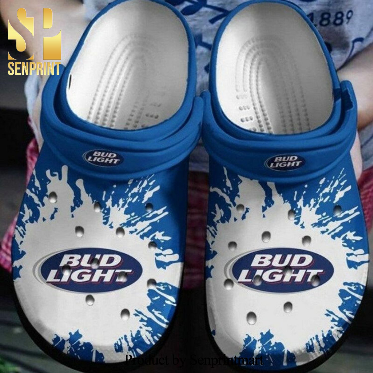 Drink Bud Light Full Printing Unisex Crocs Crocband Clog