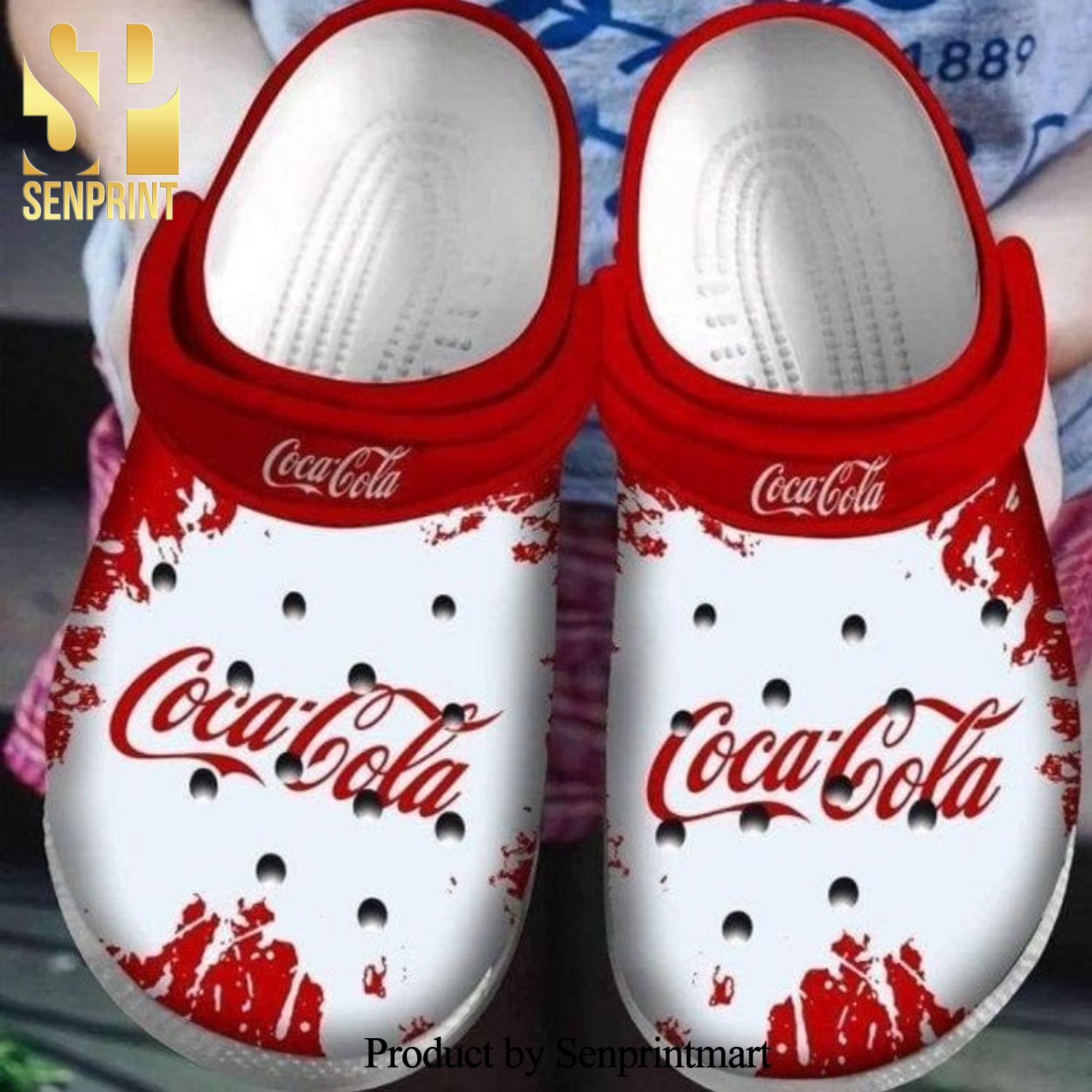 Drink Coca Cola Full Printed Crocs Crocband Adult Clogs