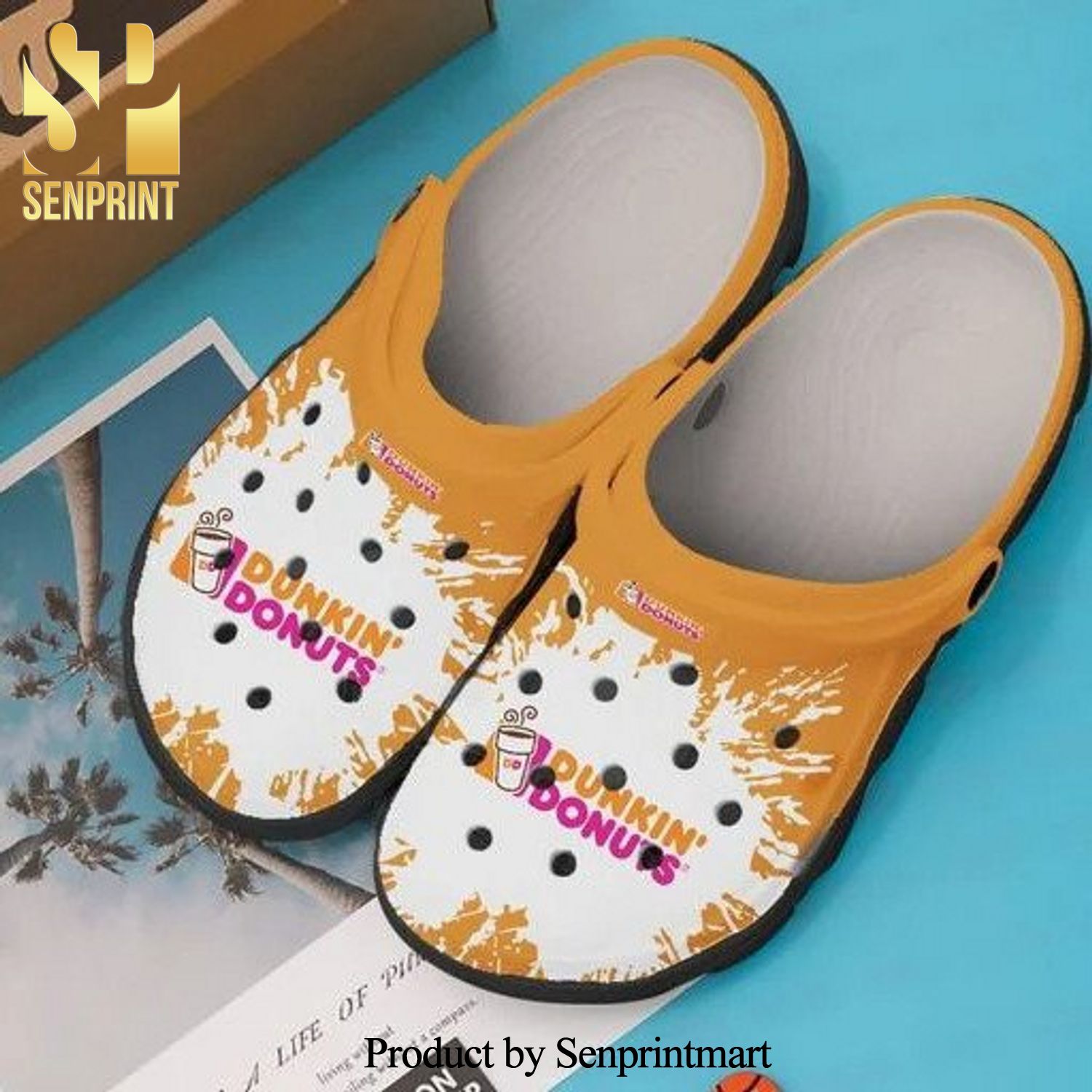 Dunkin Donuts Coffee Drink I Gift For Men And Women Full Printing Crocs Sandals