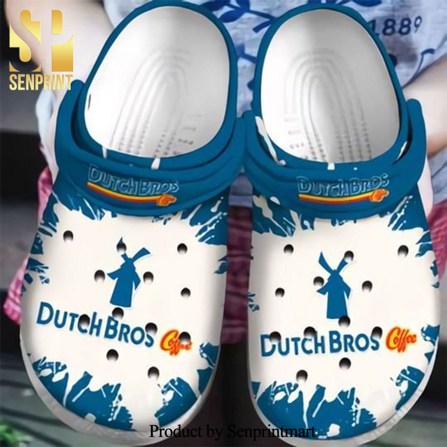 Dutch Bros Coffee Crocs Crocband For Men And Women 3D Crocs Unisex Crocband Clogs