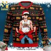 Santa Jaws Horror Movie Knitted Ugly Christmas Sweater