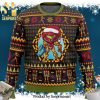 Santa Saitama One Punch Man Manga Anime Knitted Ugly Christmas Sweater