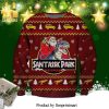 Santassic Park Jurassic Park Knitted Ugly Christmas Sweater