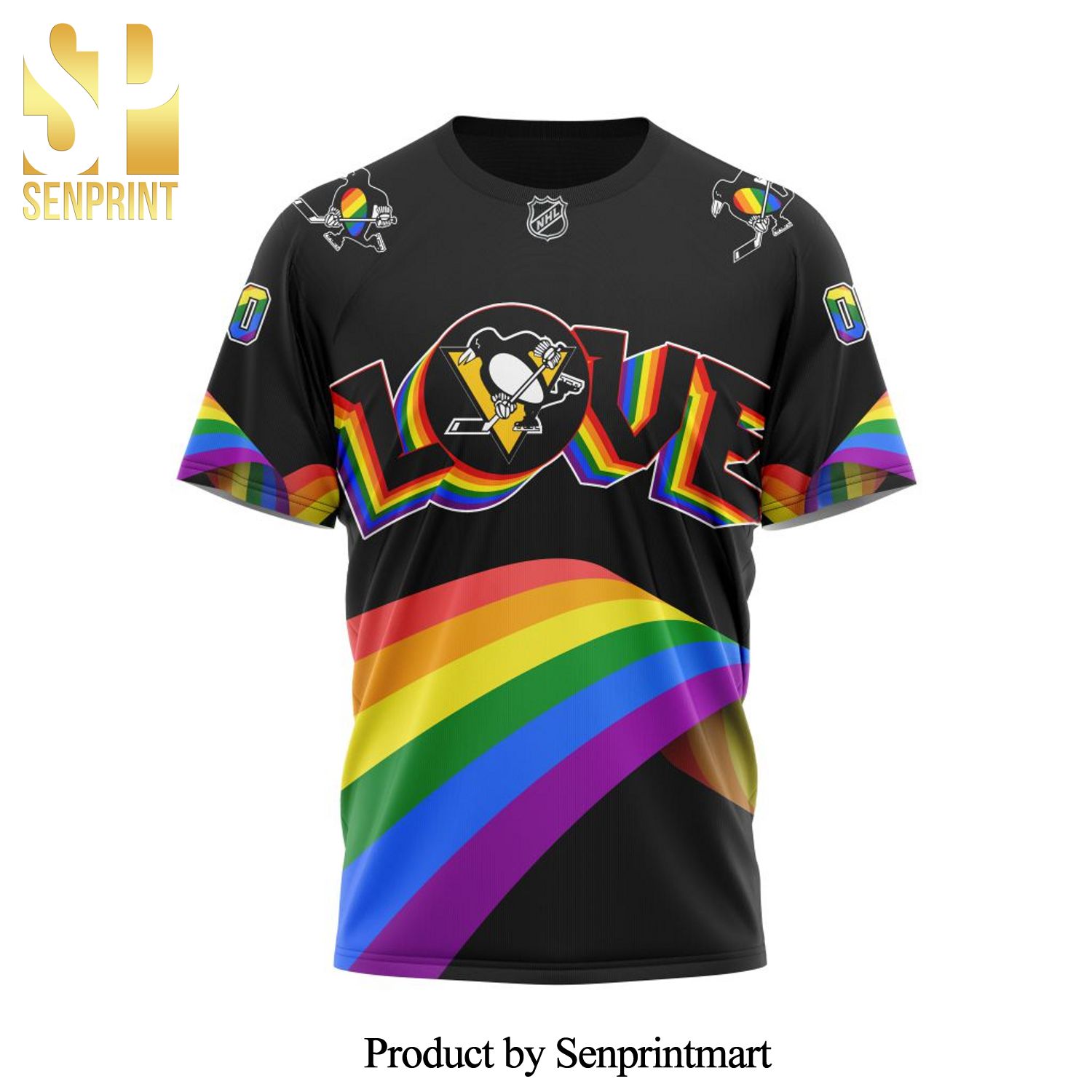 Pittsburgh Penguins LGBT Pride All Over Printed Shirt - Senprintmart Store