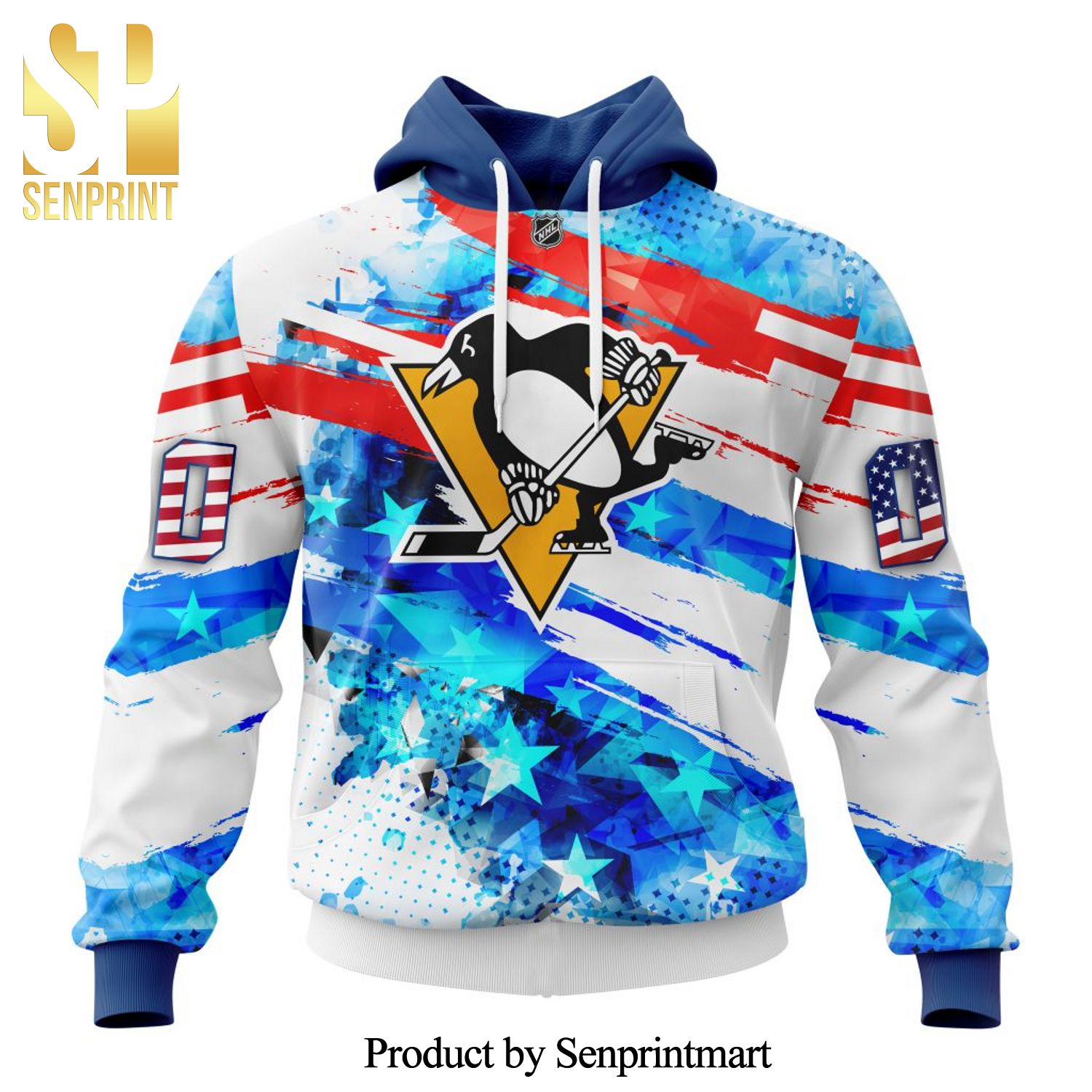 Pittsburgh Penguins With Concept For Independence Day All Over Printed Shirt