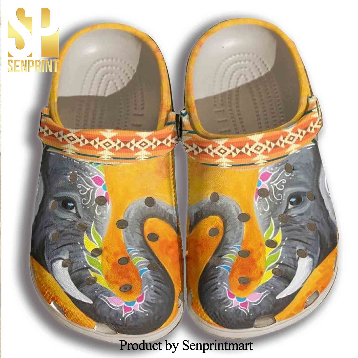 Elephant Artist Hippie Gift For Lover Crocs Sandals