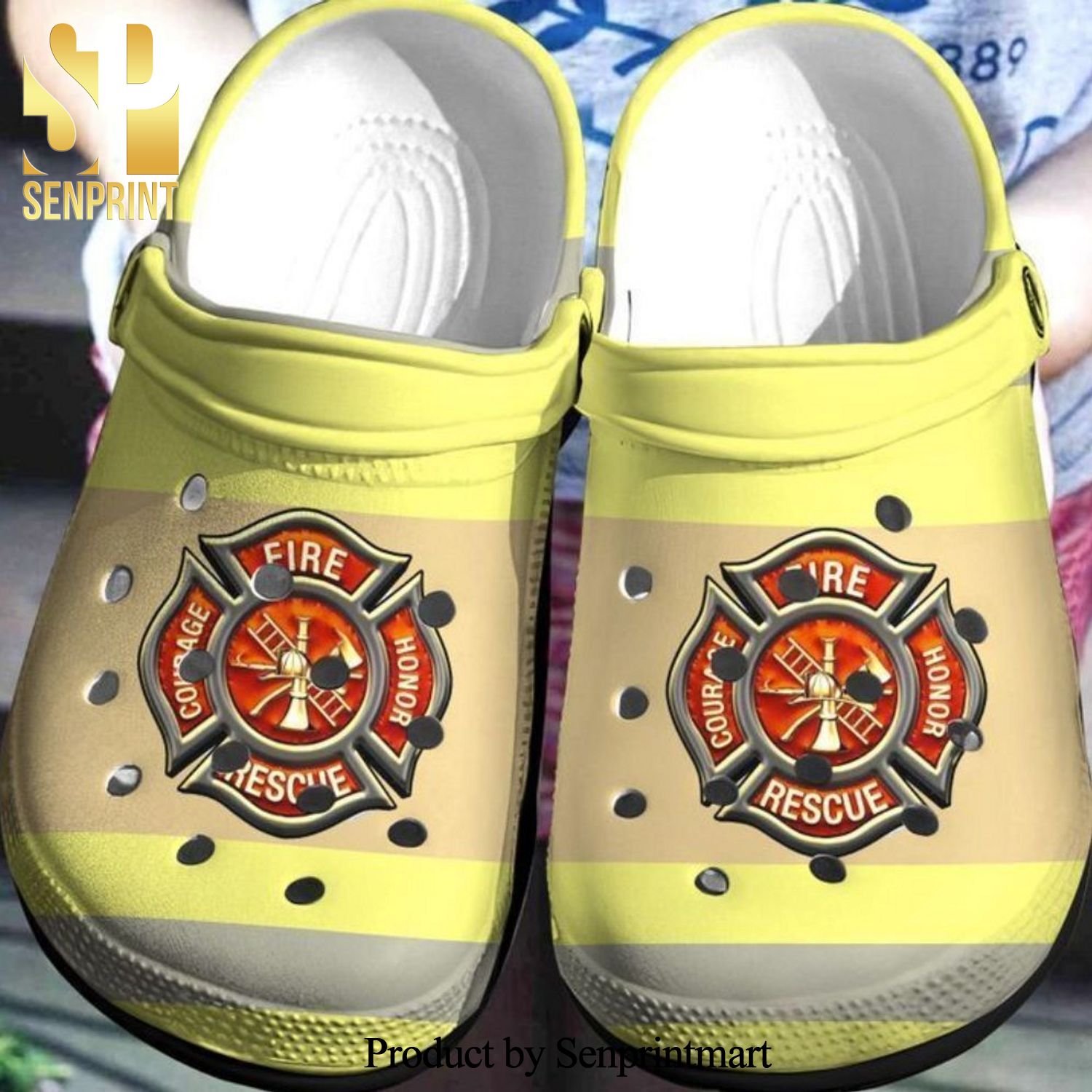 Firefighter Gift For Lover Hypebeast Fashion Crocs Crocband In Unisex Adult Shoes