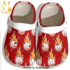 Flaming Baseball Ball Gift For Lover All Over Printed Classic Crocs Crocband Clog