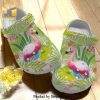 Flamingo Flower Summer Time Full Printed Crocs Crocband