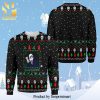 Scary Leopard Face Knitted Ugly Christmas Sweater