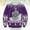 Schmucker Beer Logo Snowflake Knitted Ugly Christmas Sweater