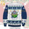 Schitt’s Creek Happy Holiday From One Schitt To Another Pine Tree And Snowflake Pattern Knitted Ugly Christmas Sweater – Black