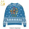 Scooby Doo Sweet Tooth Flower Pattern Knitted Ugly Christmas Sweater