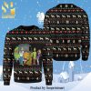 Scooby Doo Sweet Tooth Flower Pattern Knitted Ugly Christmas Sweater