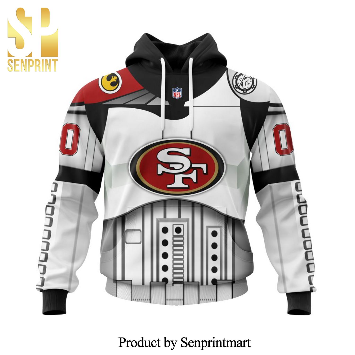 San Francisco 49ers Version Star Wars May The 4th Be With You All Over Printed Shirt