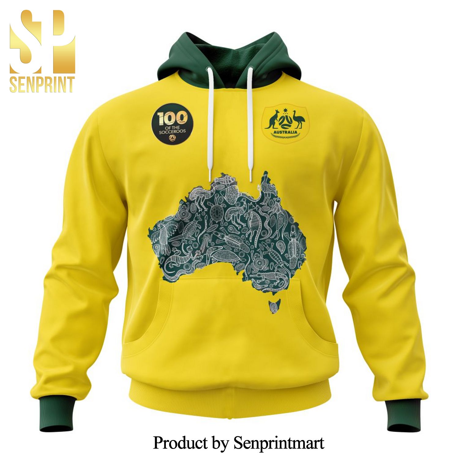 SOCCEROOS 100 YEARS Concept Kits All Over Printed Shirt