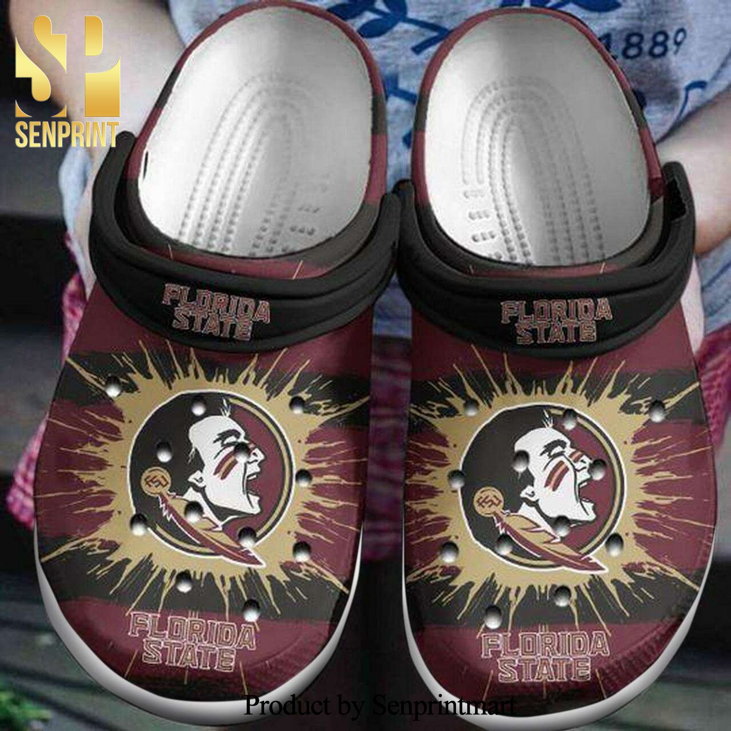 Florida State Seminoles 3D Classic Crocs Crocband Clog