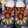 Flower Giraffe With Bird Cute Animal Gift For Lover Street Style Crocs Unisex Crocband Clogs