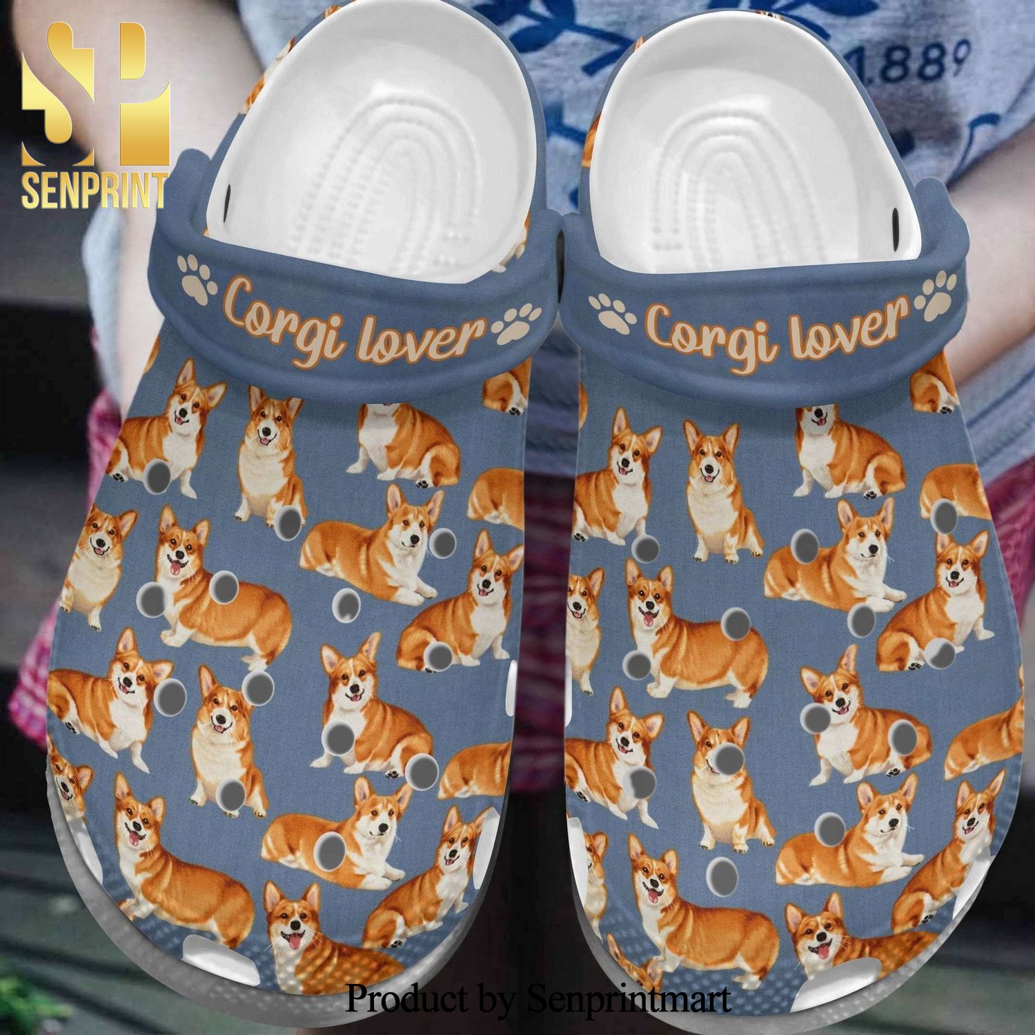 For Corgi Lover New Outfit Crocs Crocband In Unisex Adult Shoes