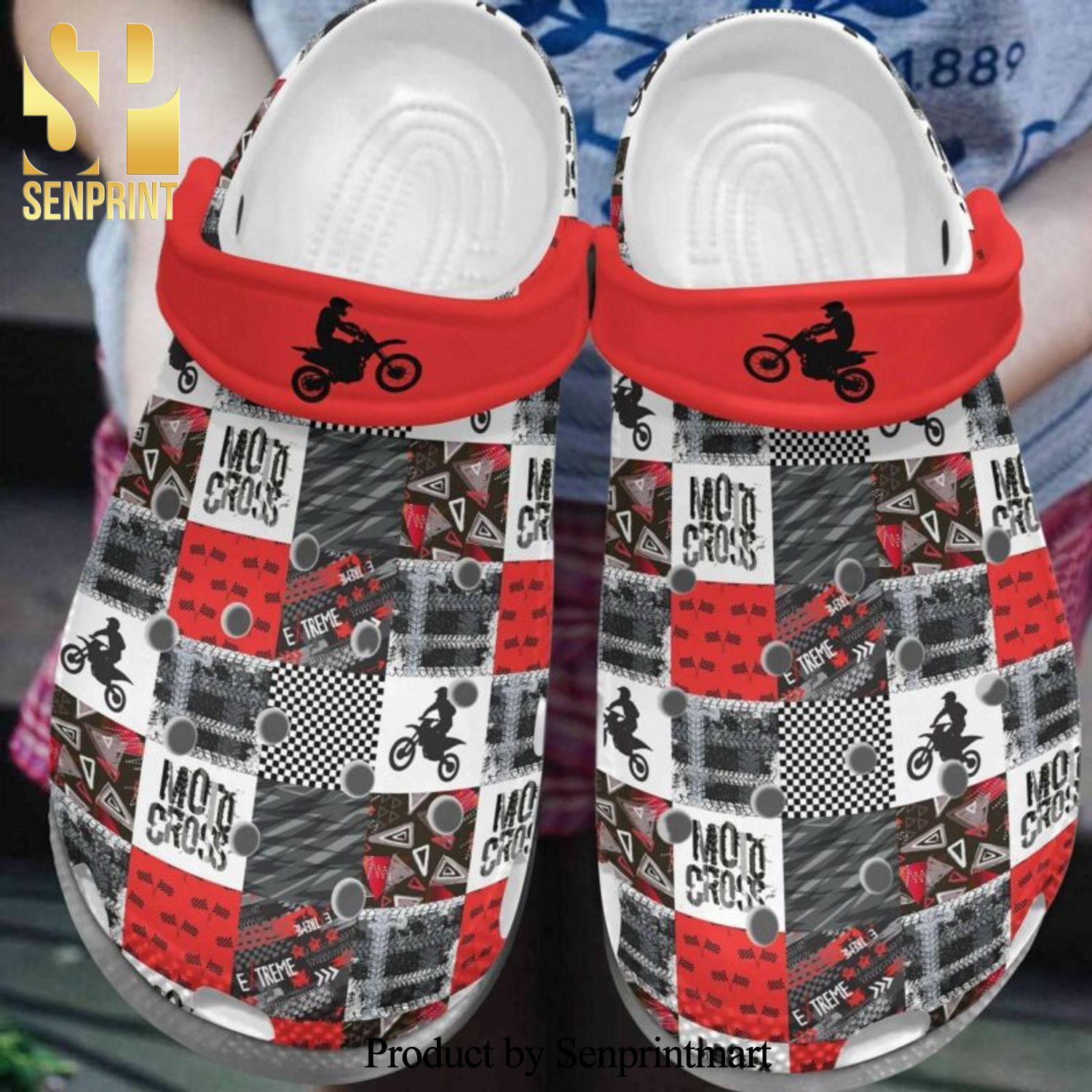 For Motocross Lover New Outfit Crocs Unisex Crocband Clogs