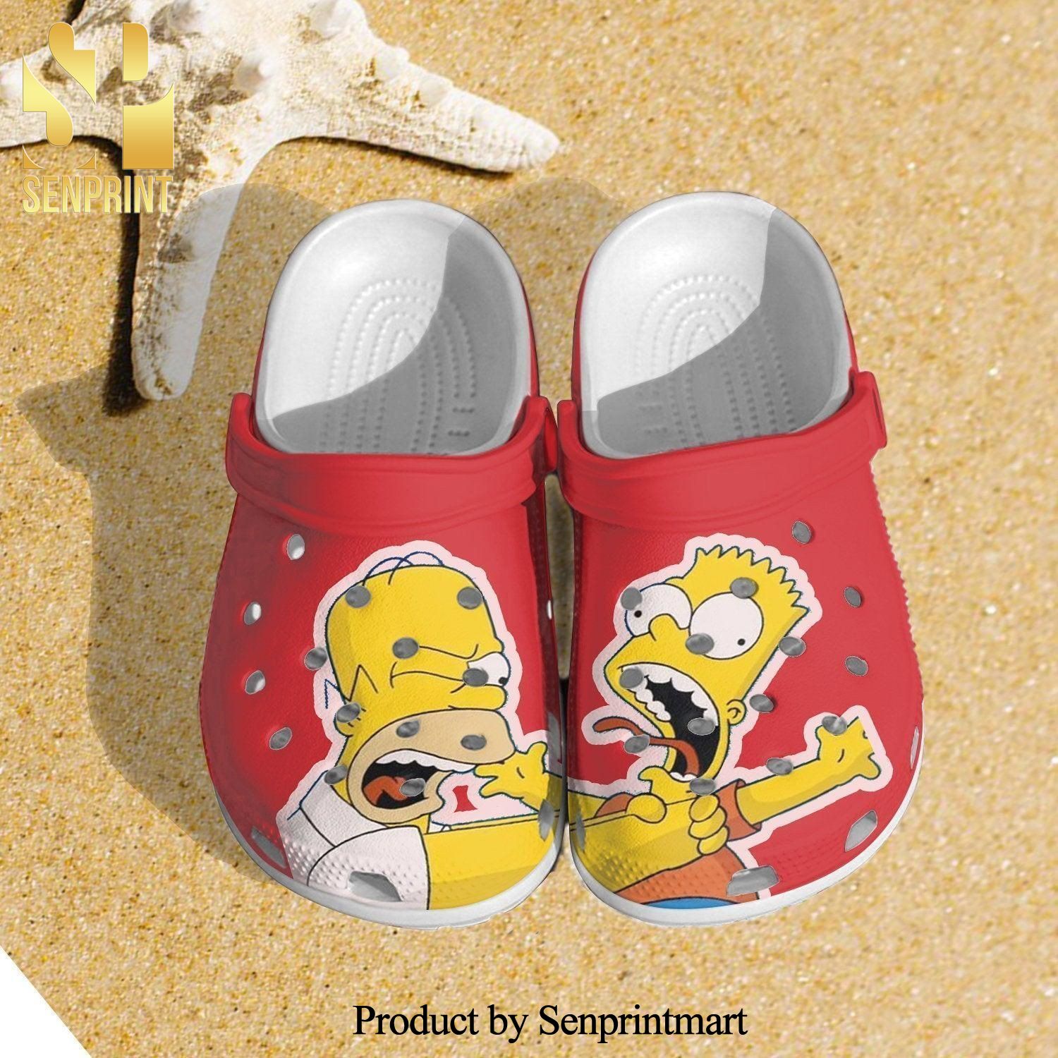 For Simpson Lover Rubber Crocs Crocband Clog