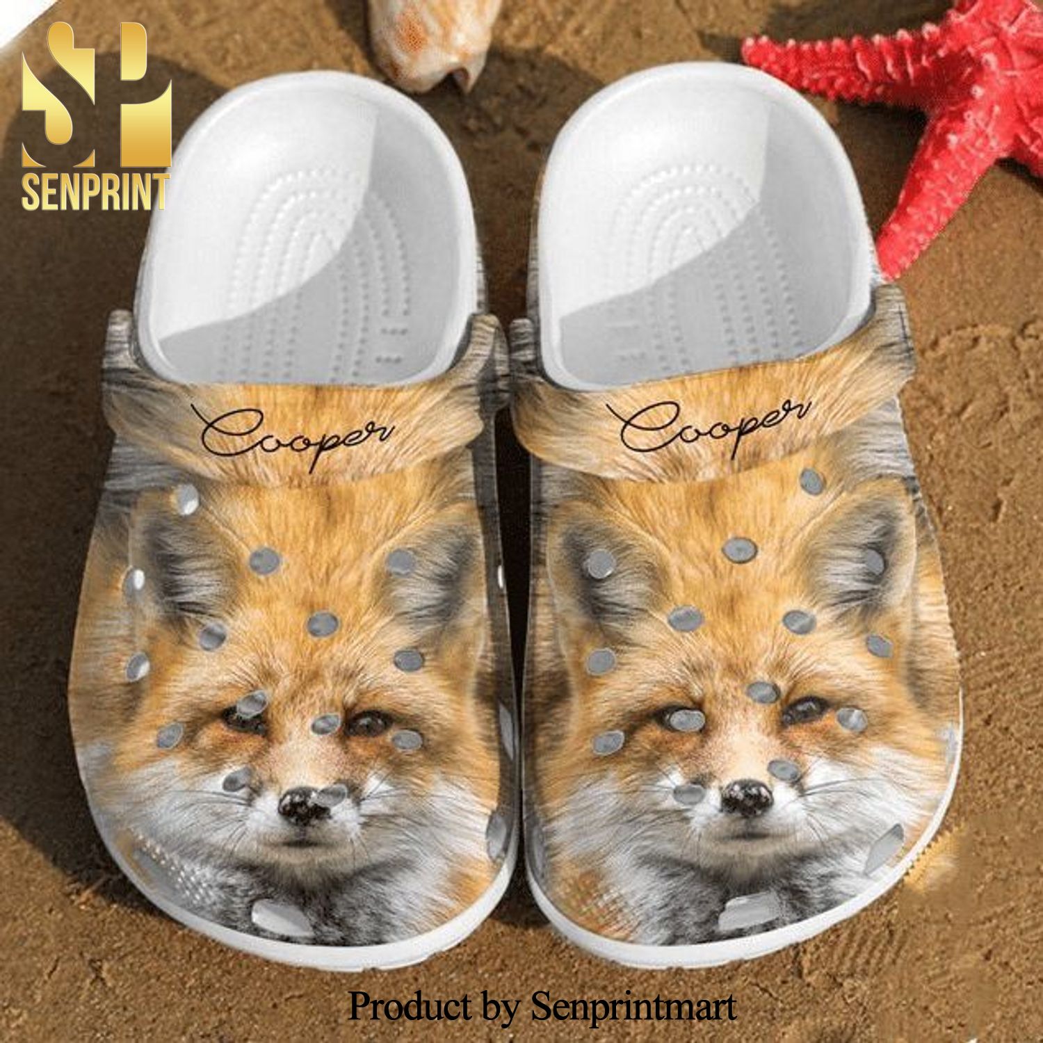 Fox Custom Name Crocs Fox Custom Name Clog Full Printed Classic Crocs Crocband Clog