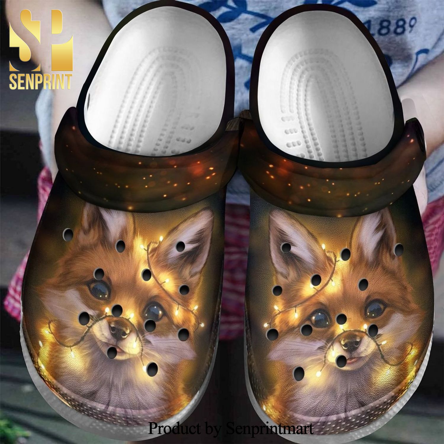 Fox For Men And Women Gift For Fan Classic Water 3D Crocs Crocband Clog