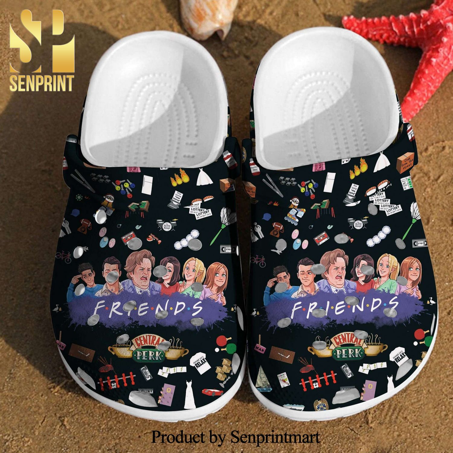 French Bulldog Merry Christmas 102 Gift For Lover Crocs Sandals